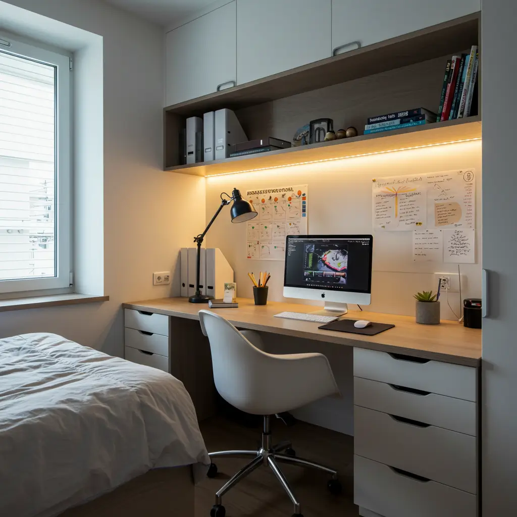 Integrated Lighting Workspace