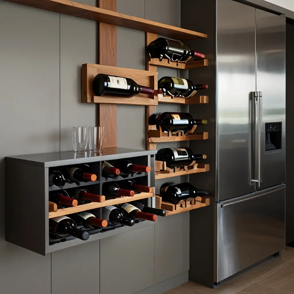 Integrated Wine Rack