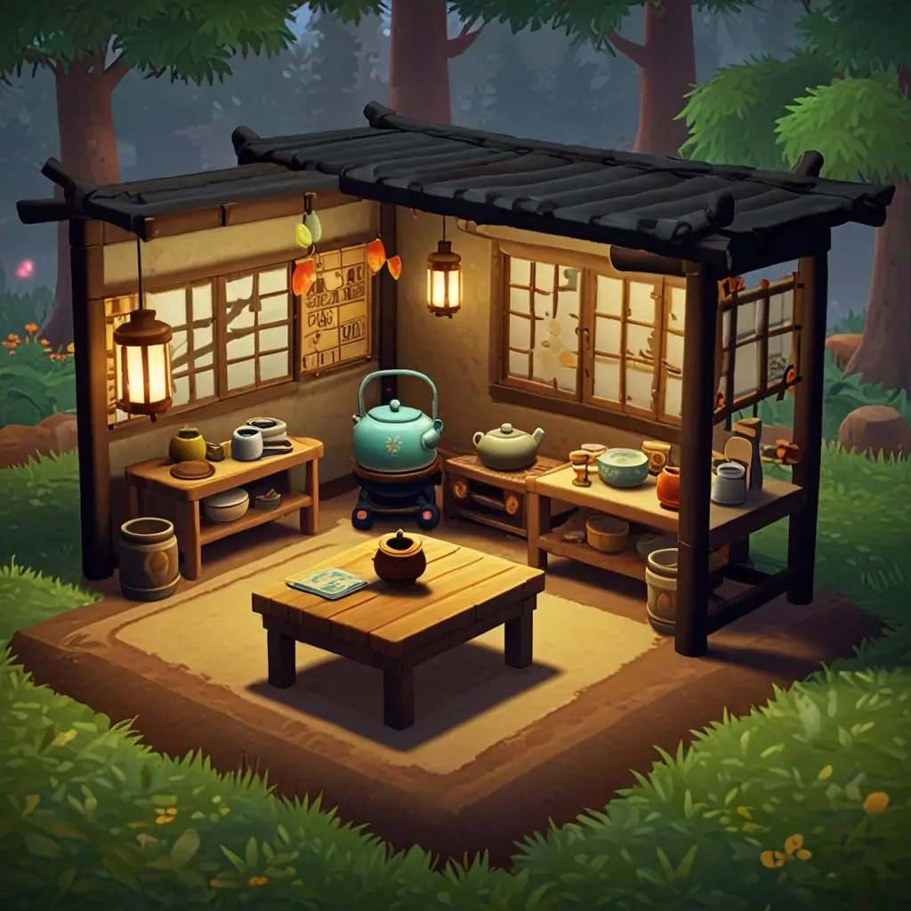 Japanese Zen Tea Kitchen