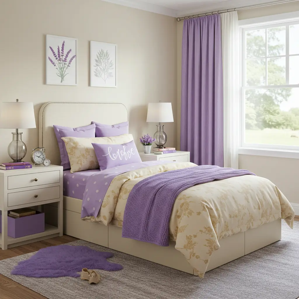 Lavender and Cream