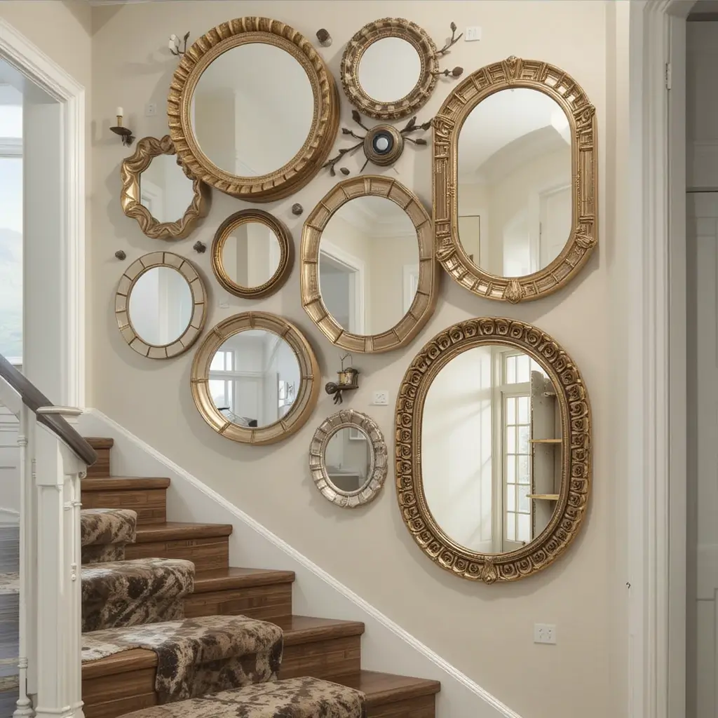 Layered Mirrors in Different Sizes