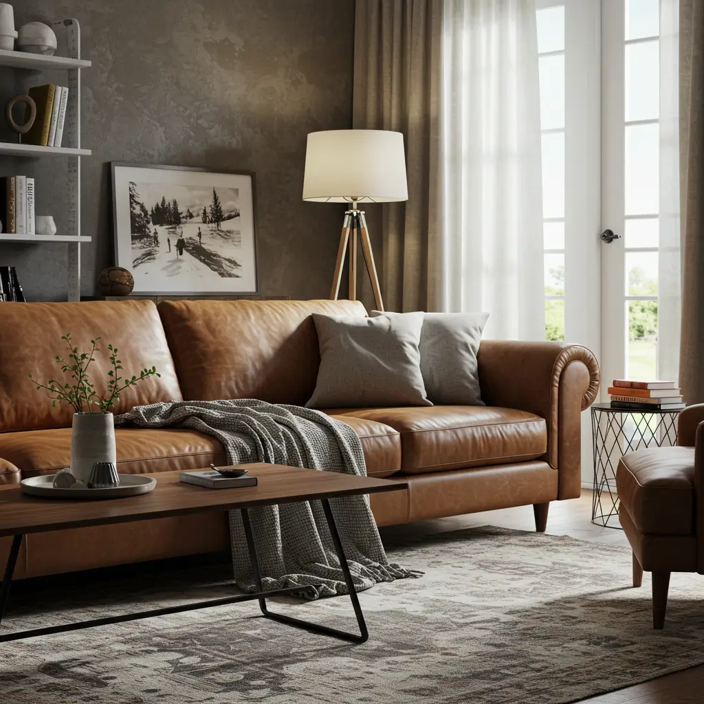 Leather Sofa for Durable Comfort
