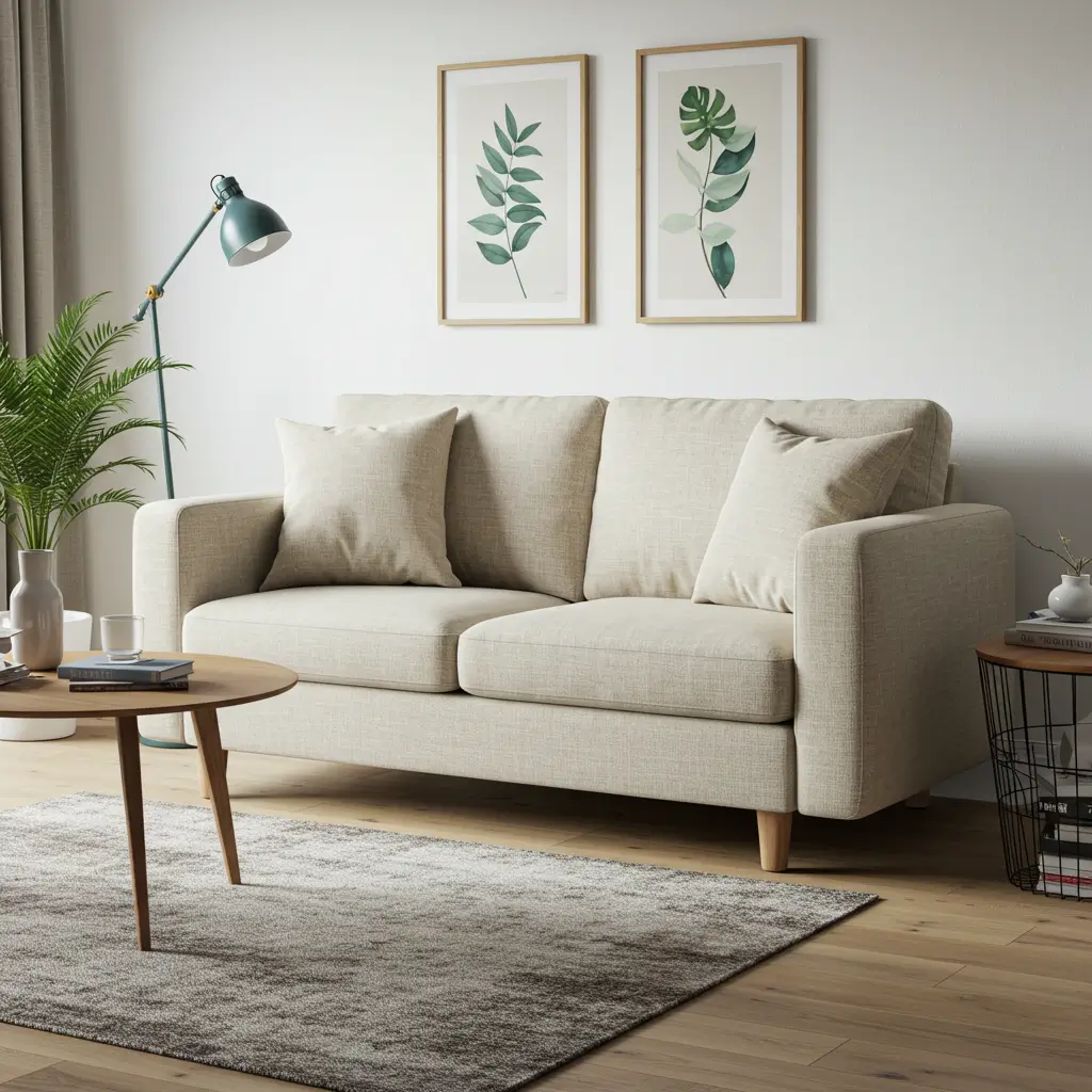 Linen Blend Loveseat