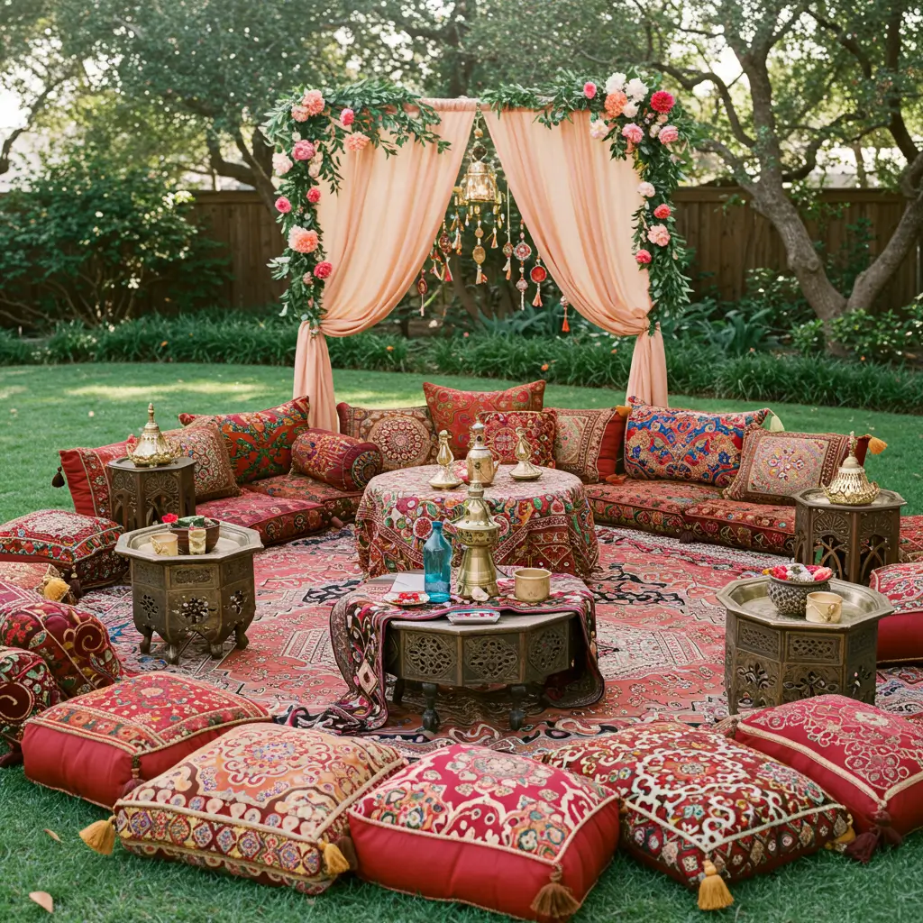 Luxurious Silk and Velvet Drapes