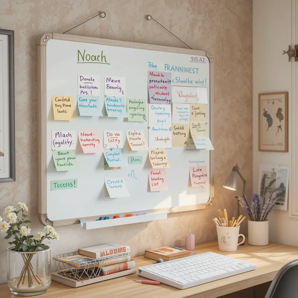 Magnetic Whiteboard for Planning
