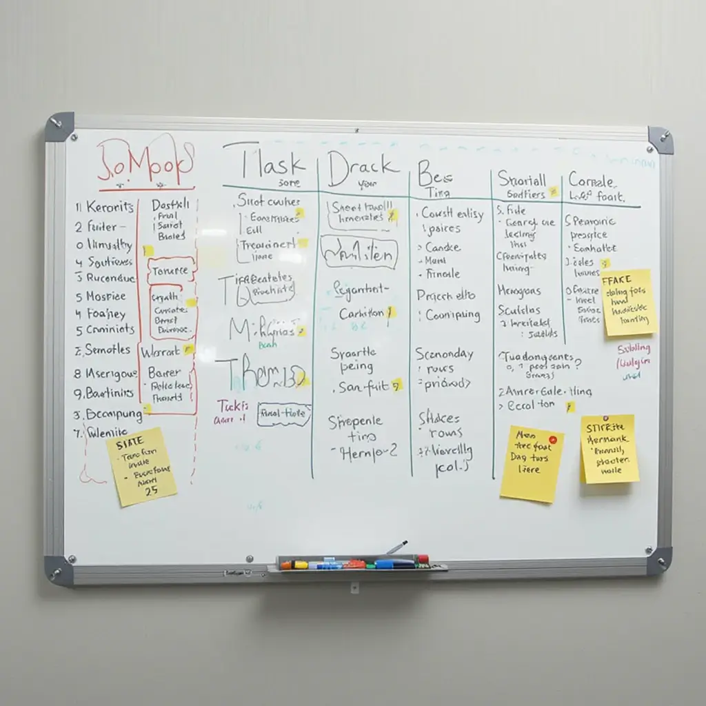 Magnetic Whiteboard for Task Management