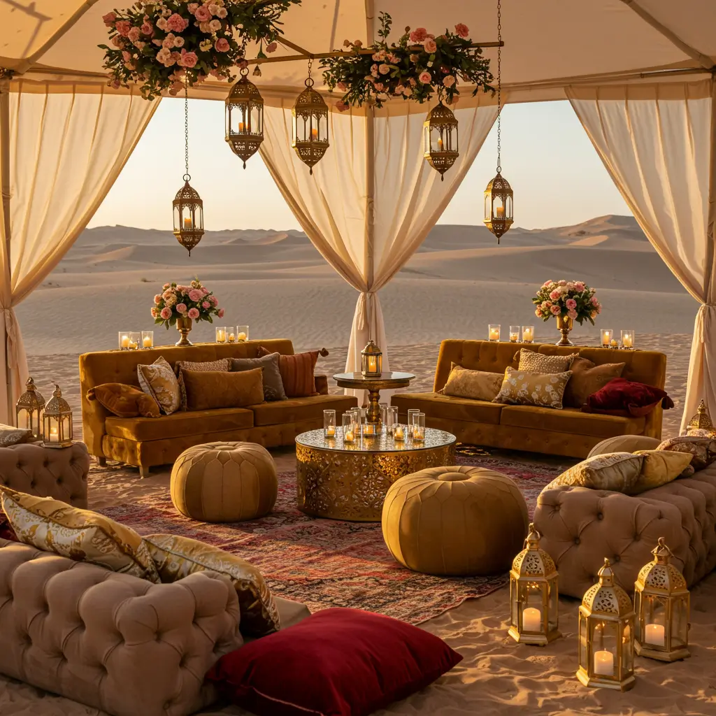 Majestic Moroccan Courtyard