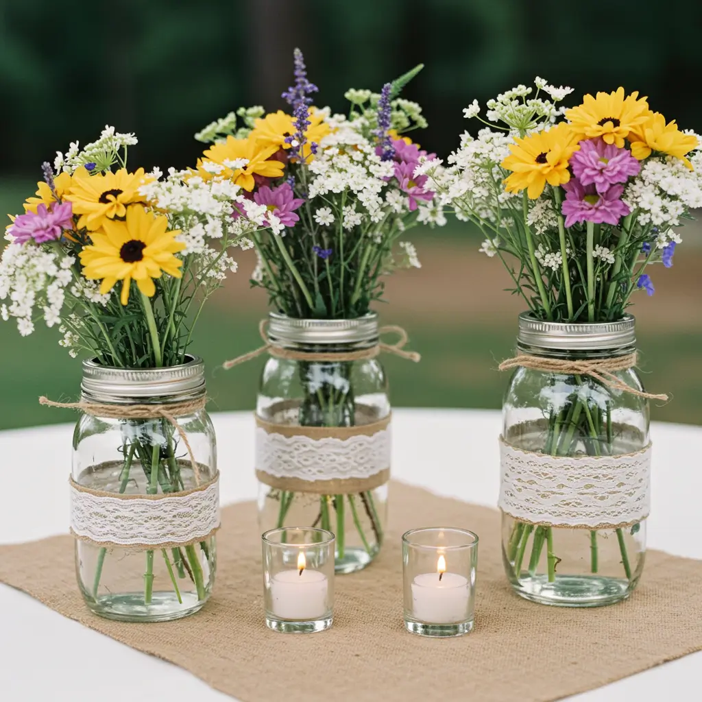 Mason Jar Centerpieces