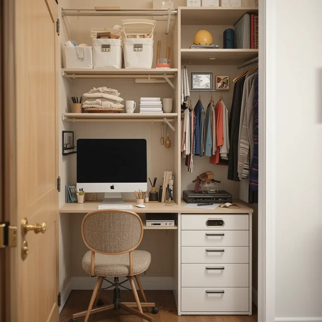 Maximize Closet Space for Office Supplies