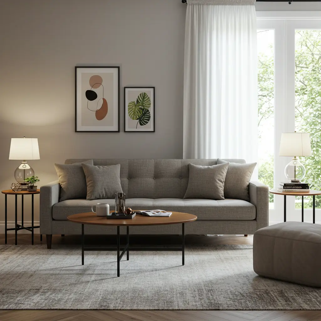 Mid-Back Sofa for Balanced Comfort