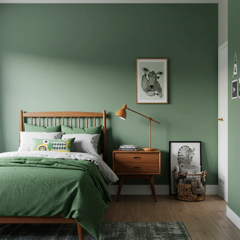 Mid-Century Modern Green Palette