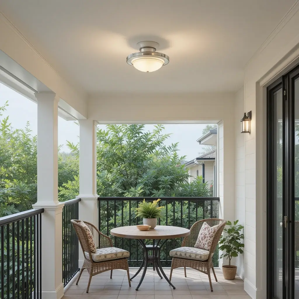 Mini Ceiling Fan with Light