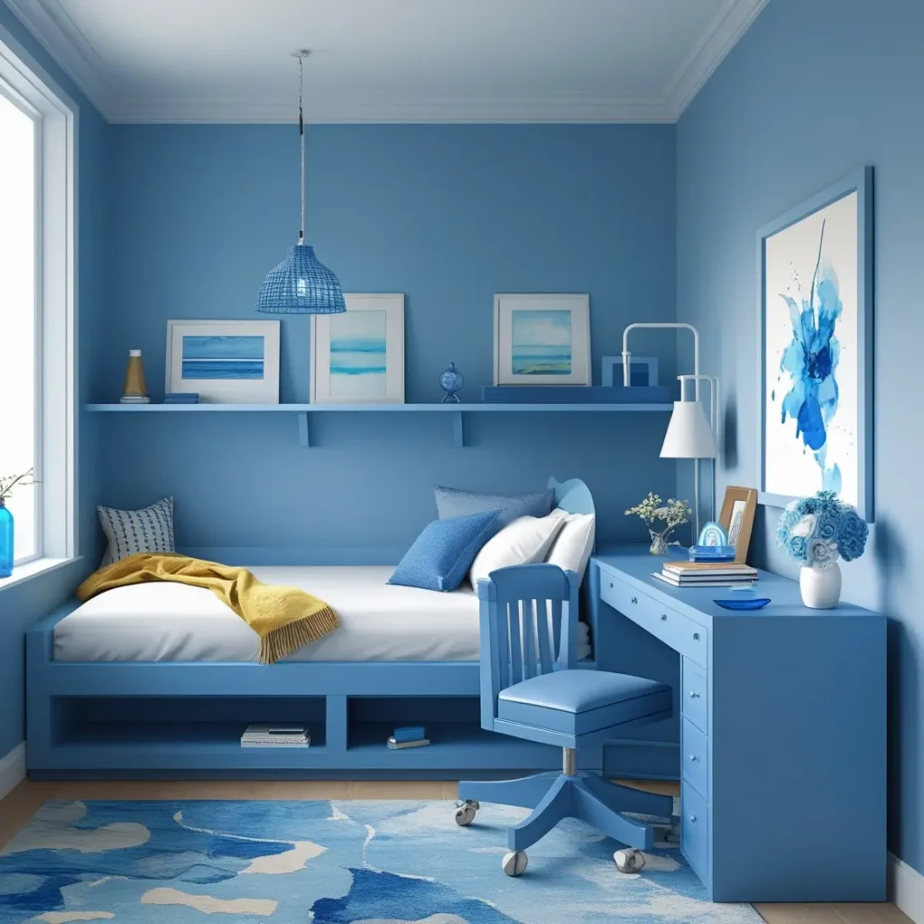 Minimalist Blue Furniture