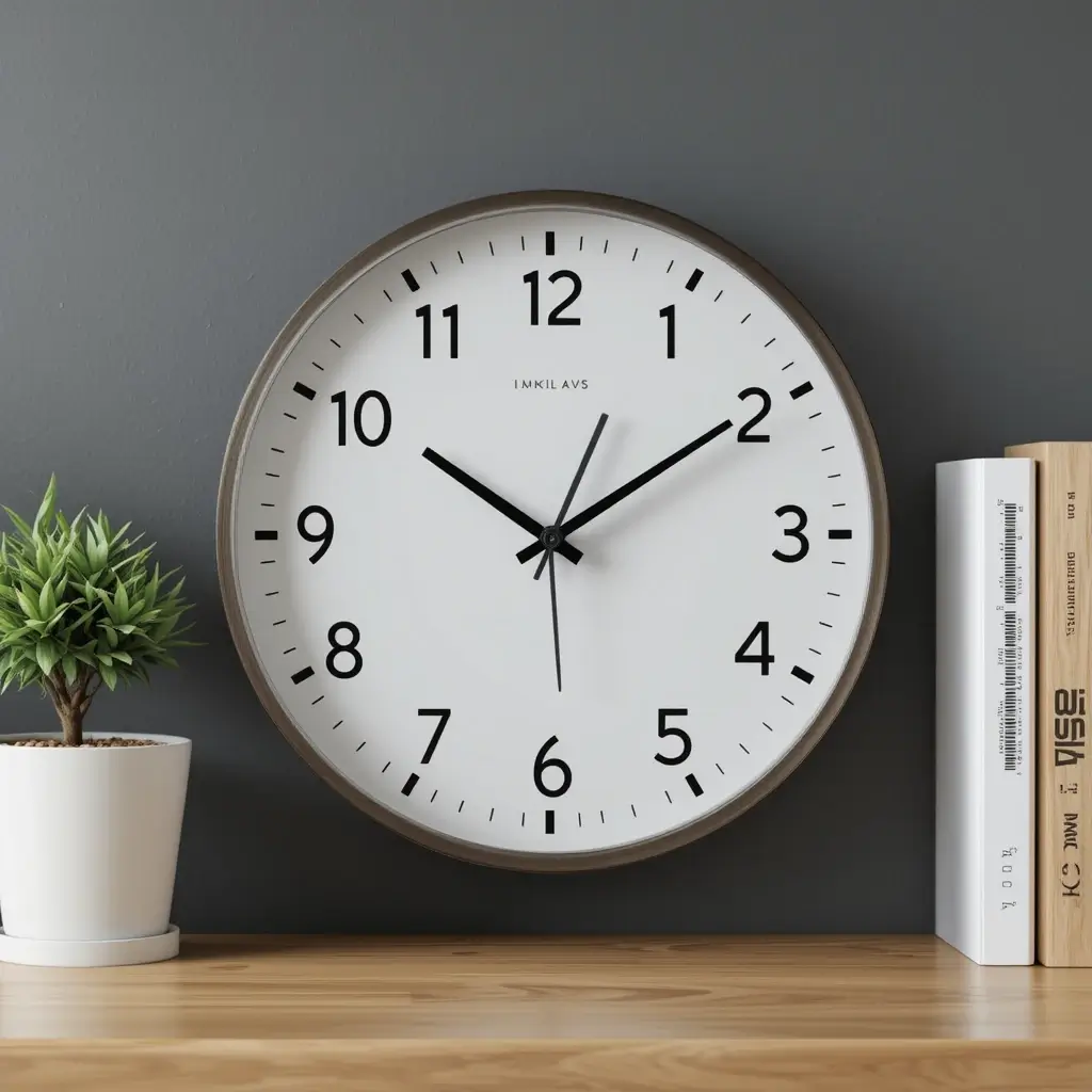 Minimalist Clock for Time Management