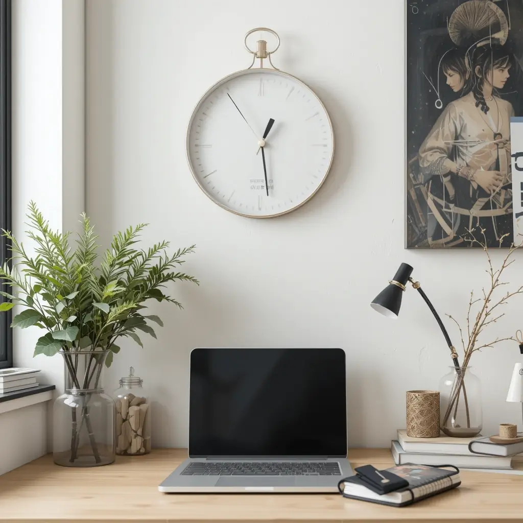 Minimalist Clock for Time Management
