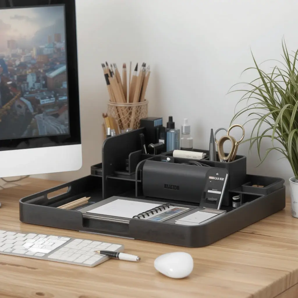 Minimalist Desk Accessories with Hidden Storage
