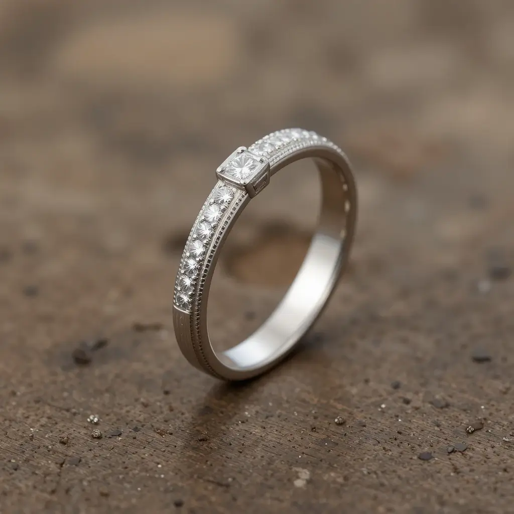 Minimalist Milgrain Edge Band