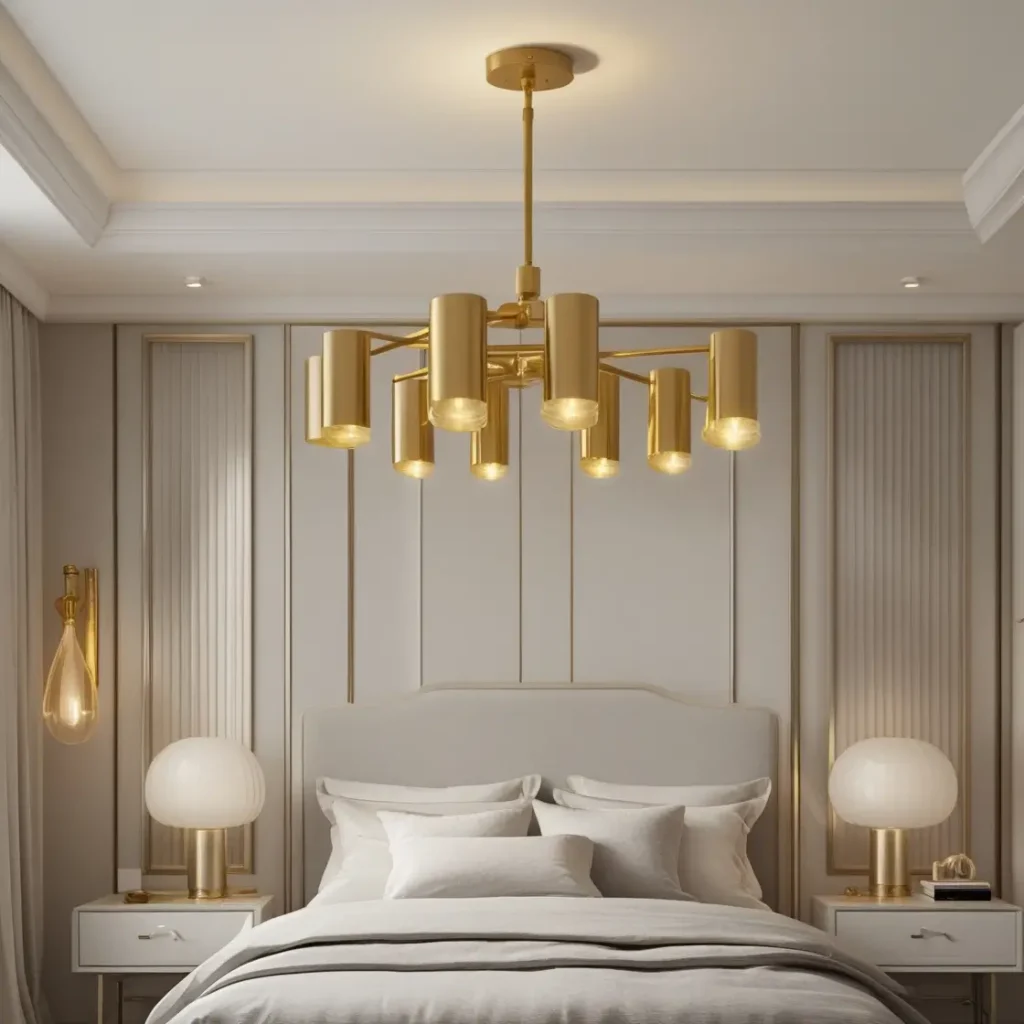 Modern Brass Chandeliers