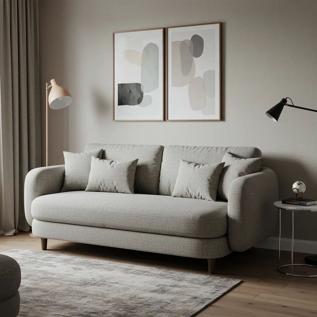 Modern Compact Loveseat