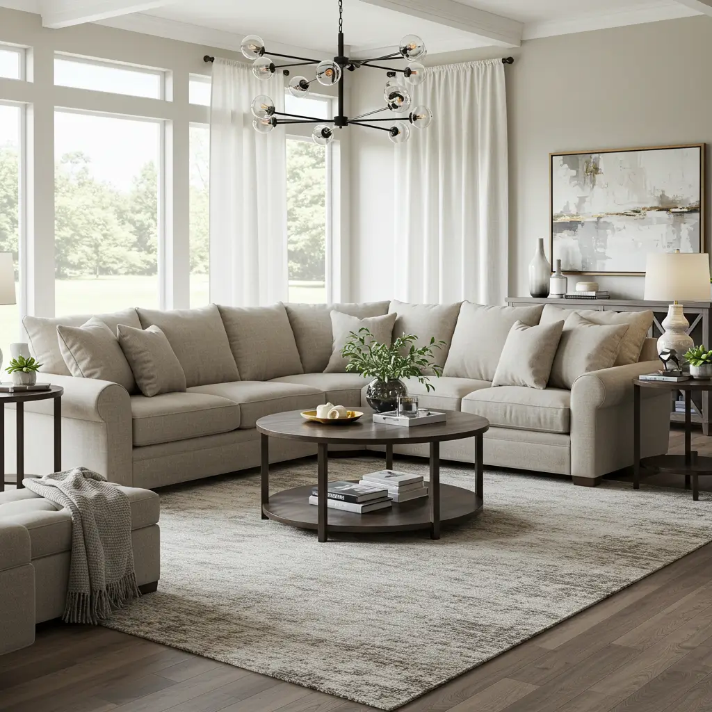 Modern Minimalist L-Shaped Sofa