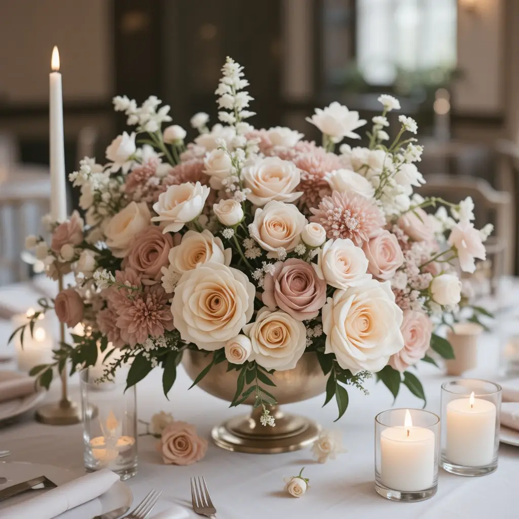 Monochromatic Floral Arrangements with Soft Candles