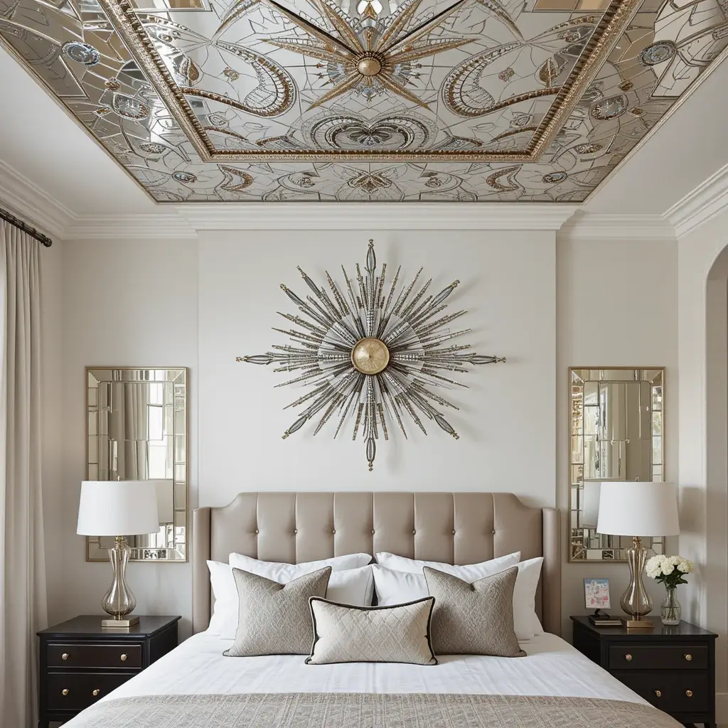 Mosaic Mirror Star Design for Glam Drama
