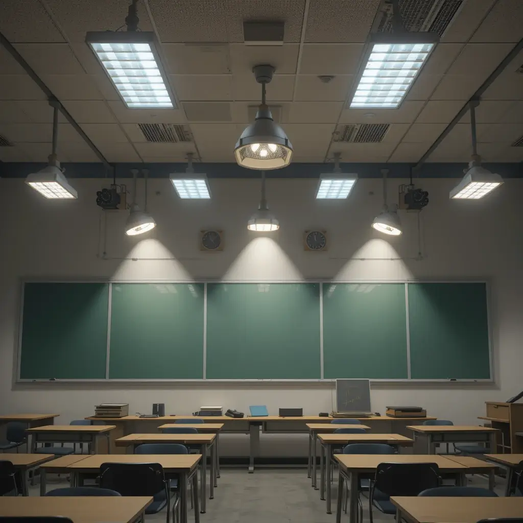 Multi-Directional Classroom Lamps