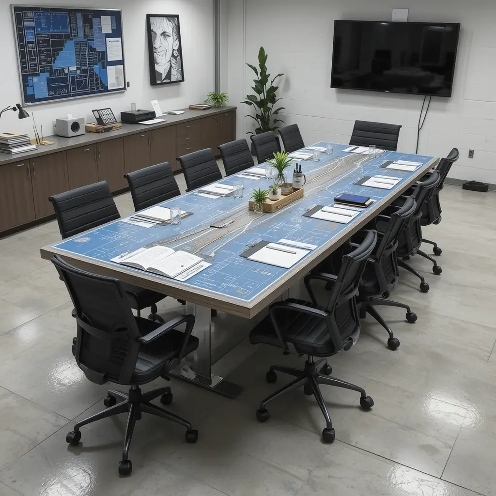 Multi-Use Meeting Table