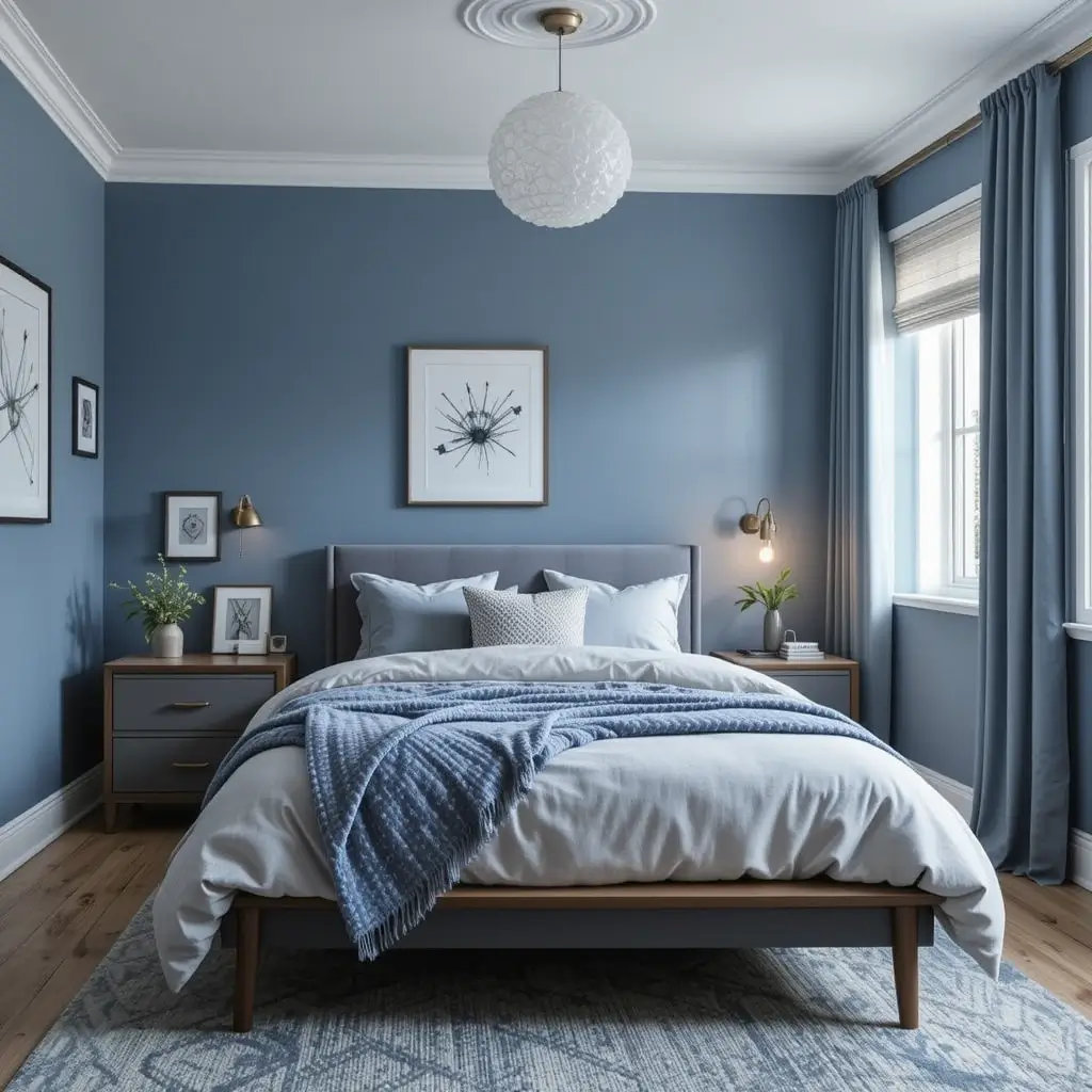Muted Blue and Grey Tones