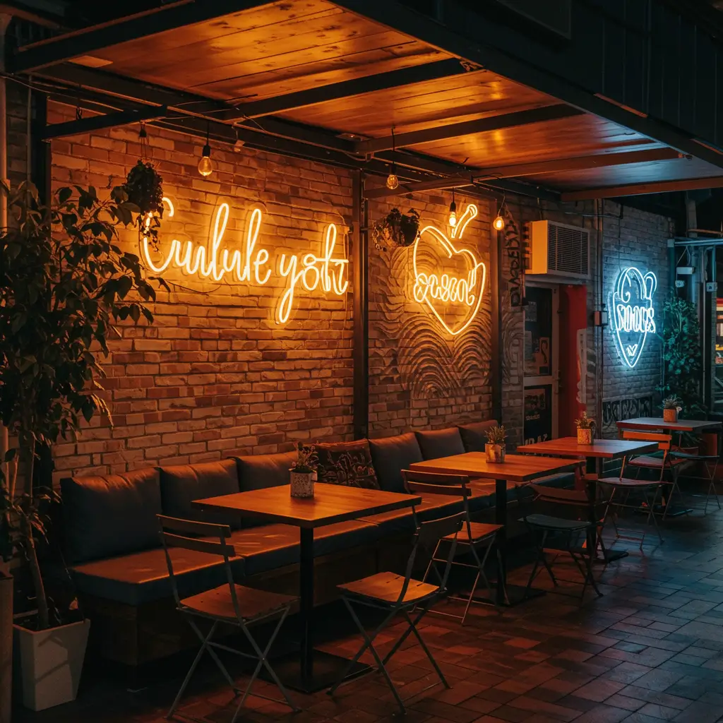 Neon Wall Signs for a Bold Statement