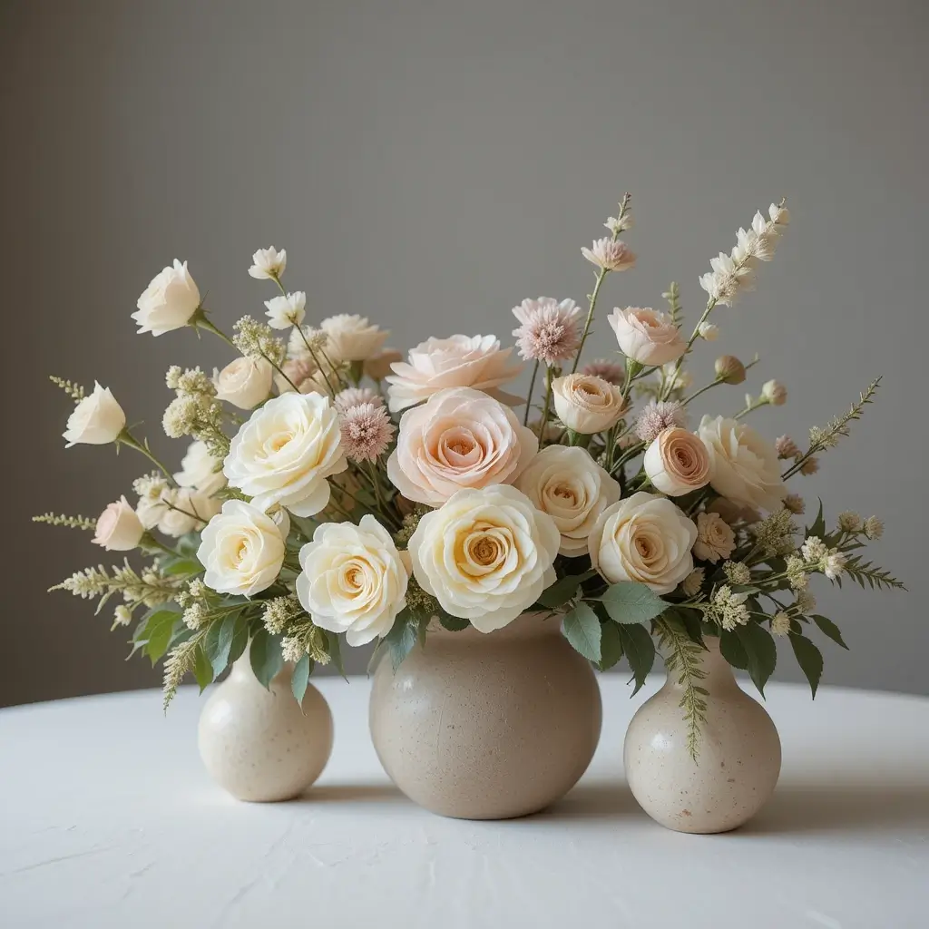 Neutral Blooms with Stone Vessels