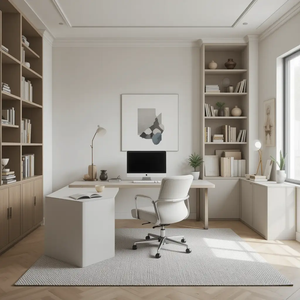 Neutral Toned Office