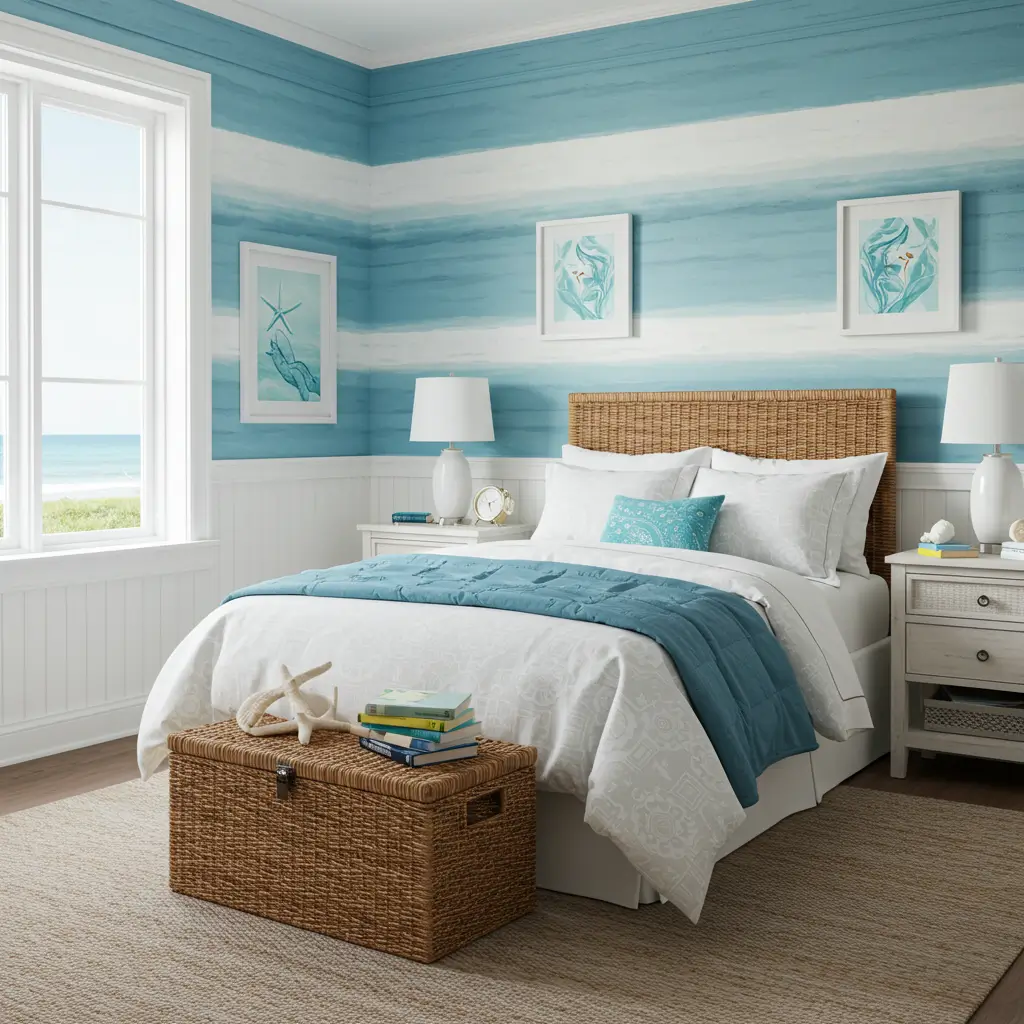 Ocean Blue and White