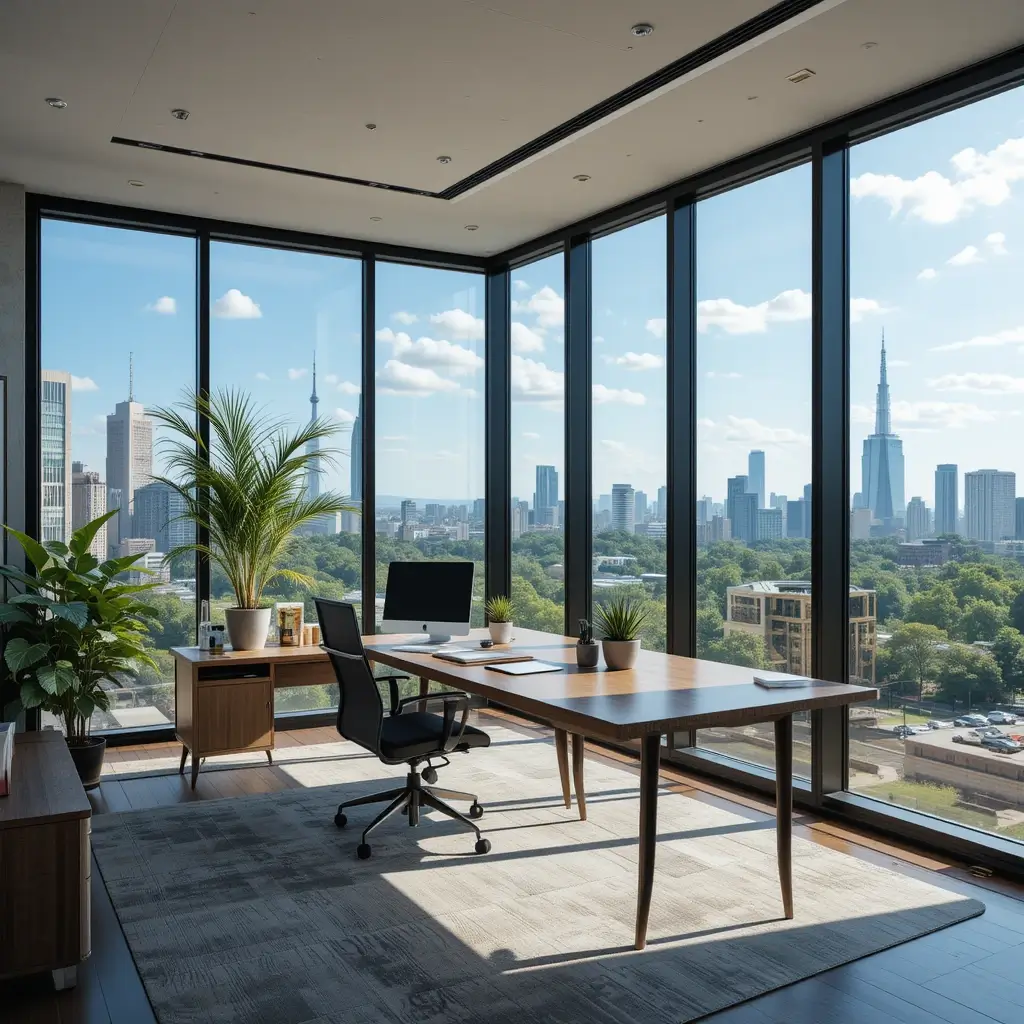 Office with a View or Large Window