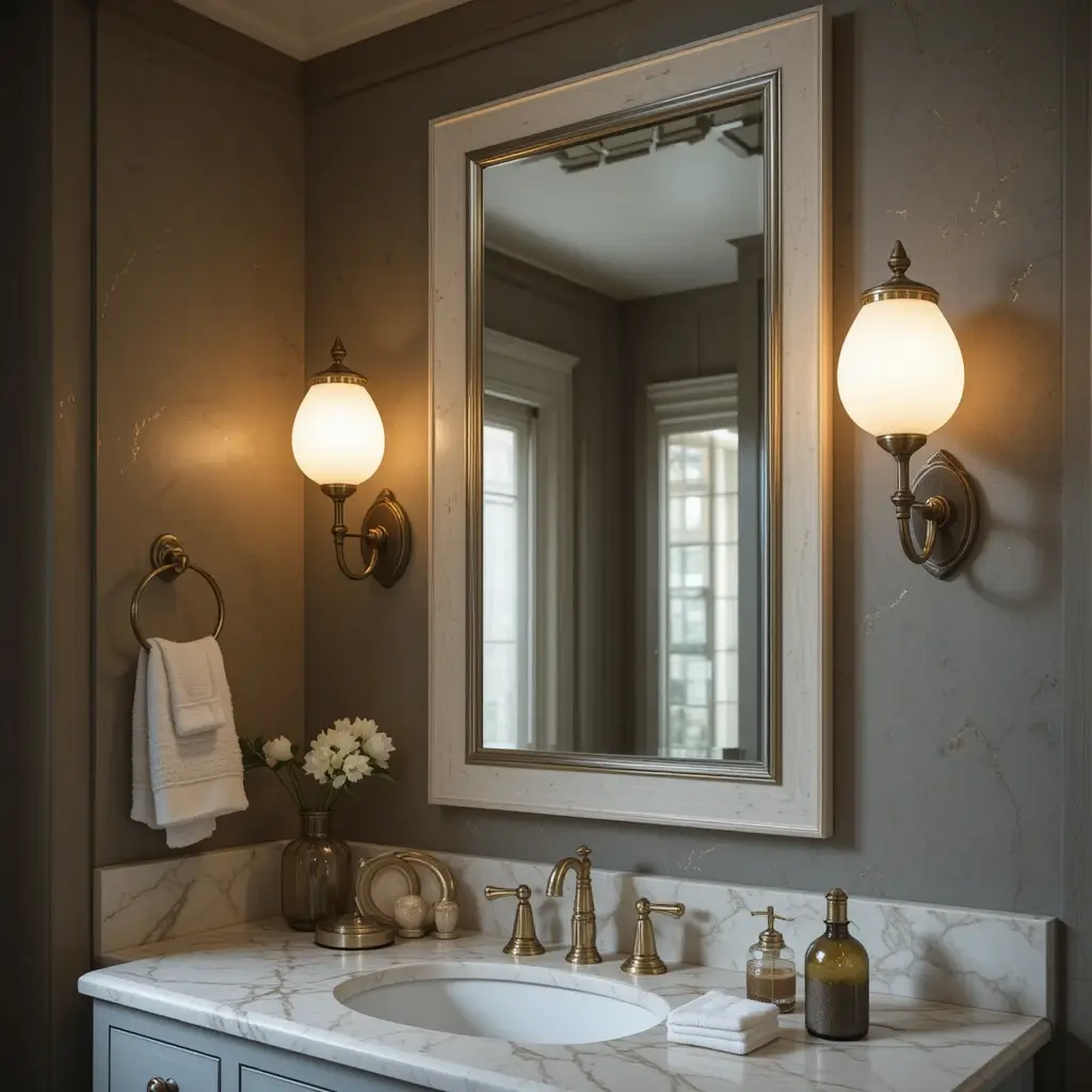 Opal Glass Vanity Lights for Soft Ambience
