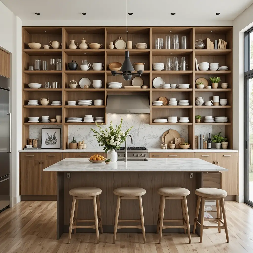Open Shelving for Easy Access