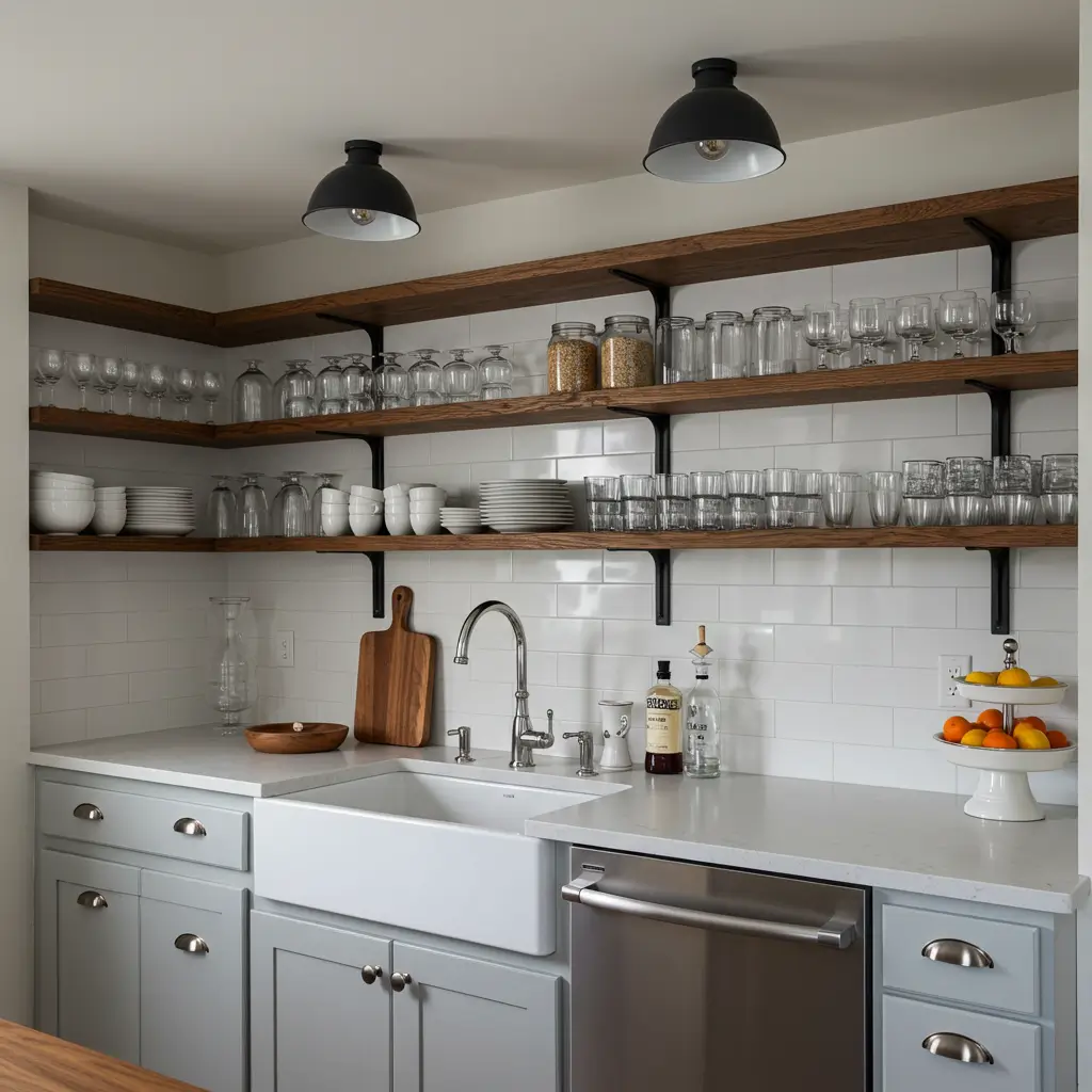 Open Shelving for Easy Access