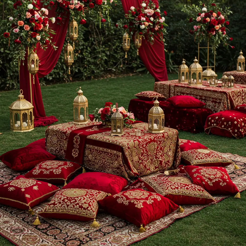 Opulent Red and Gold