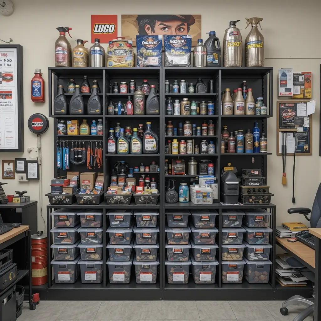 Organized Parts Display Area