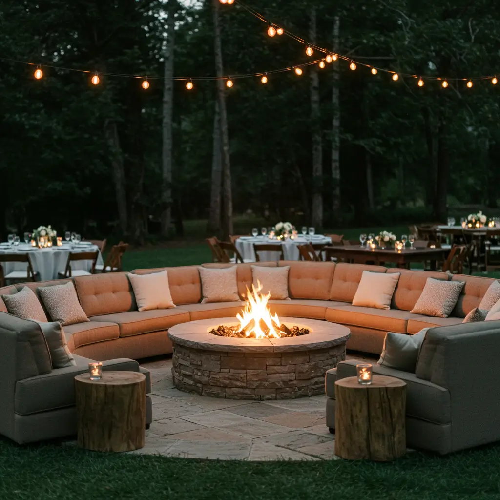 Outdoor Fire Pit Lounge