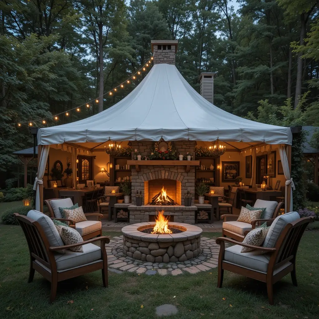 Outdoor Fireplace or Fire Pit