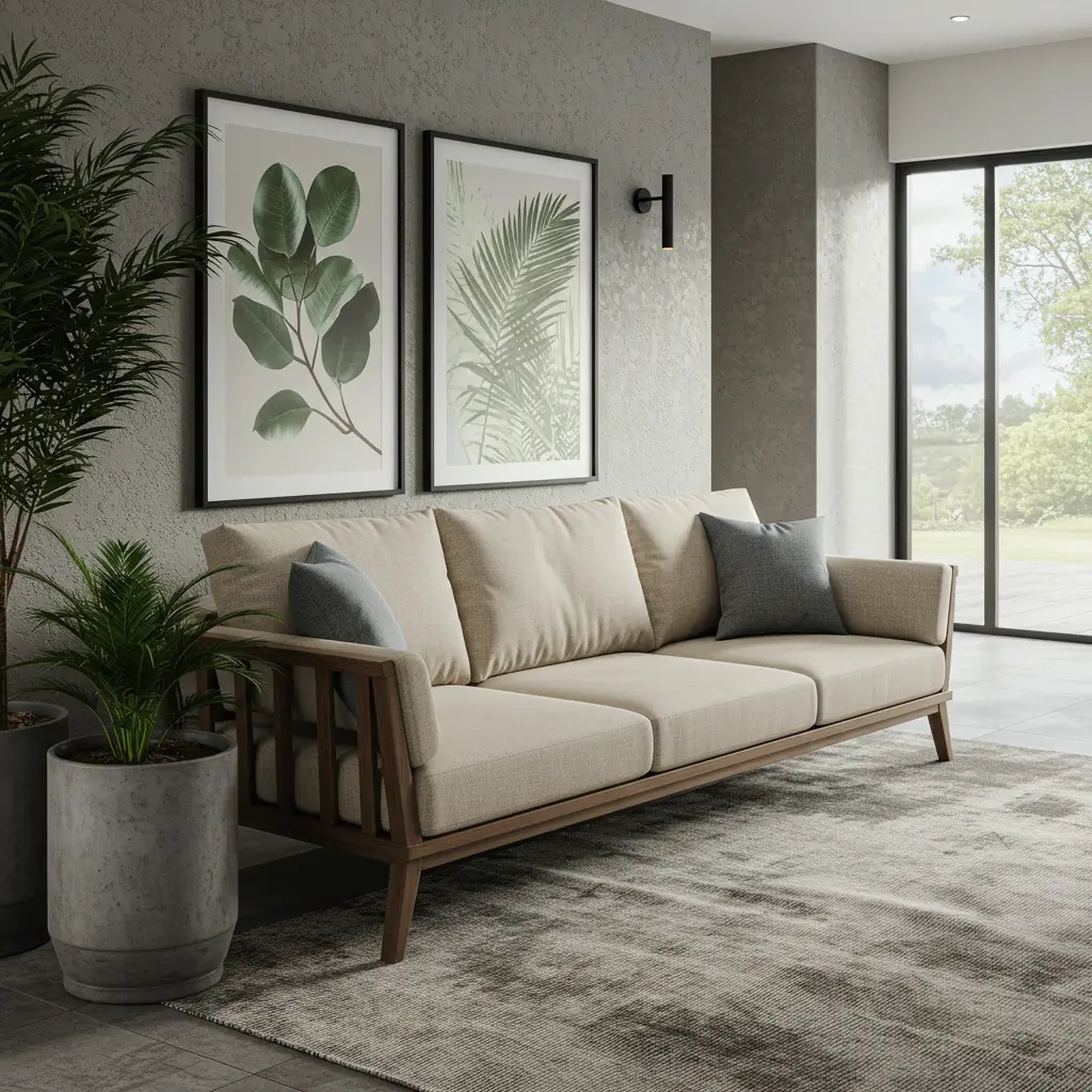 Outdoor-Style Sofa for Indoor Use
