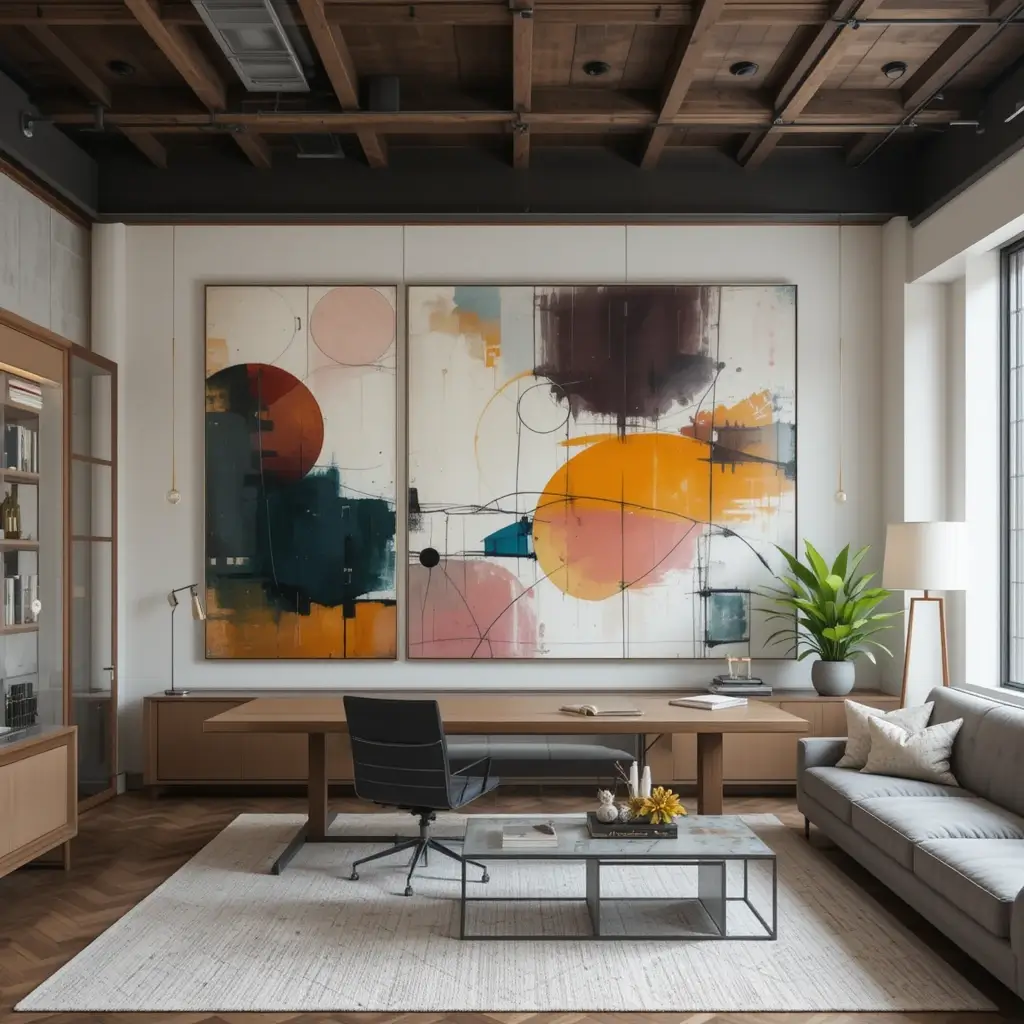 Oversized Abstract Wall Art