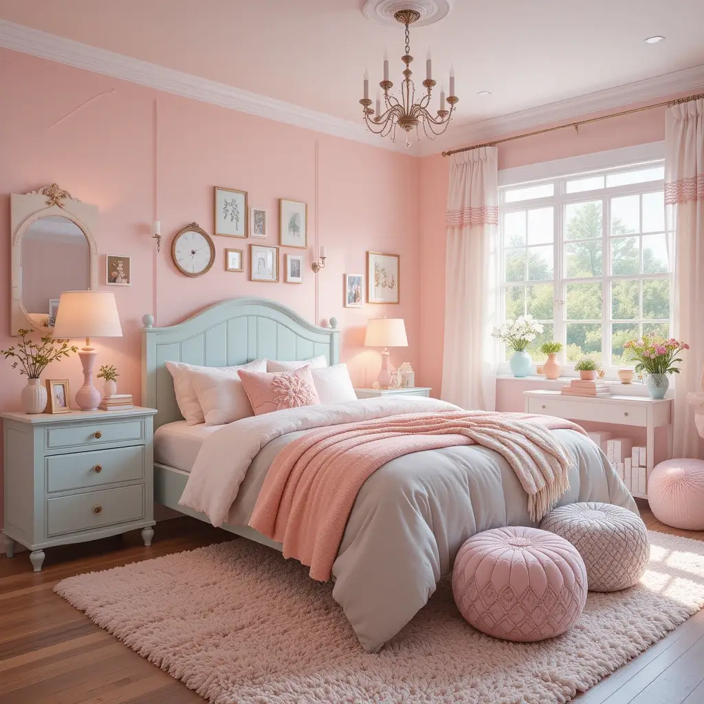 Pastel Dream Bedroom