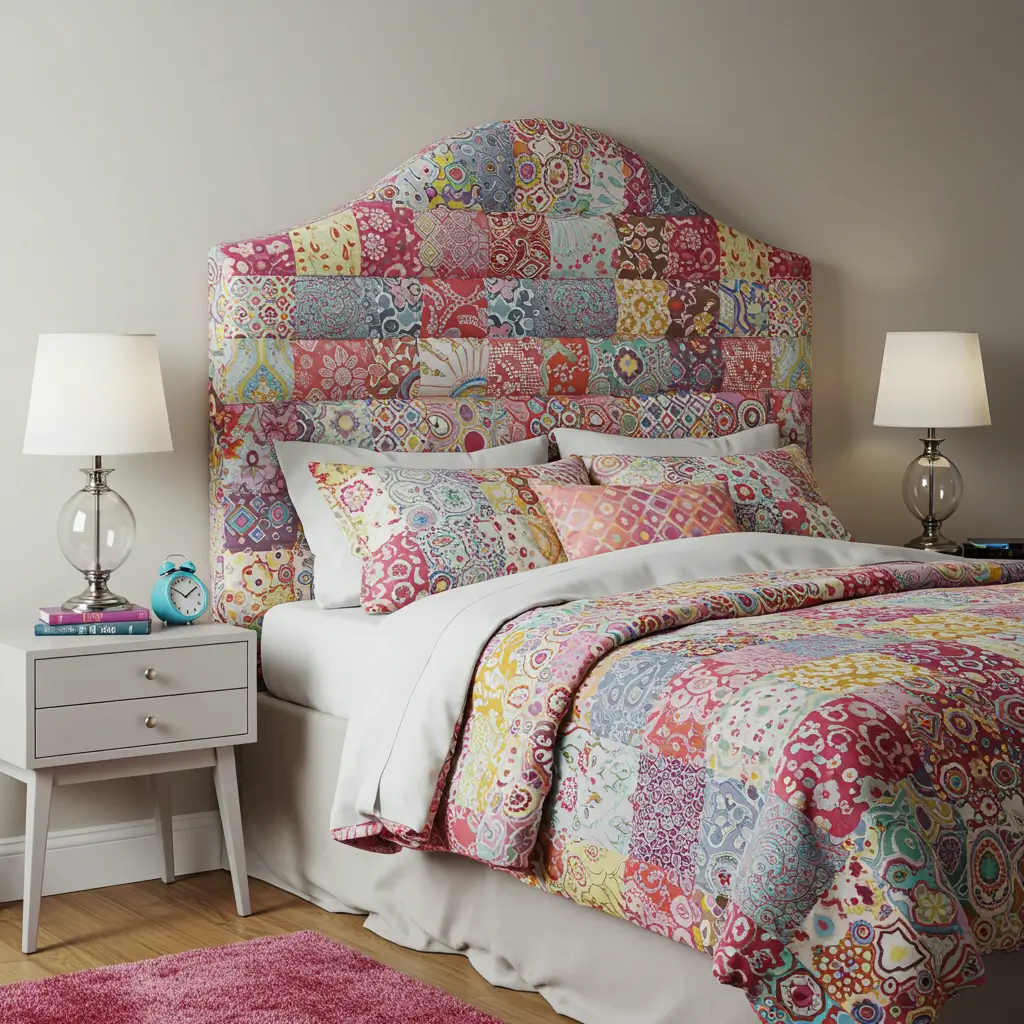 Patchwork Upholstered Headboards
