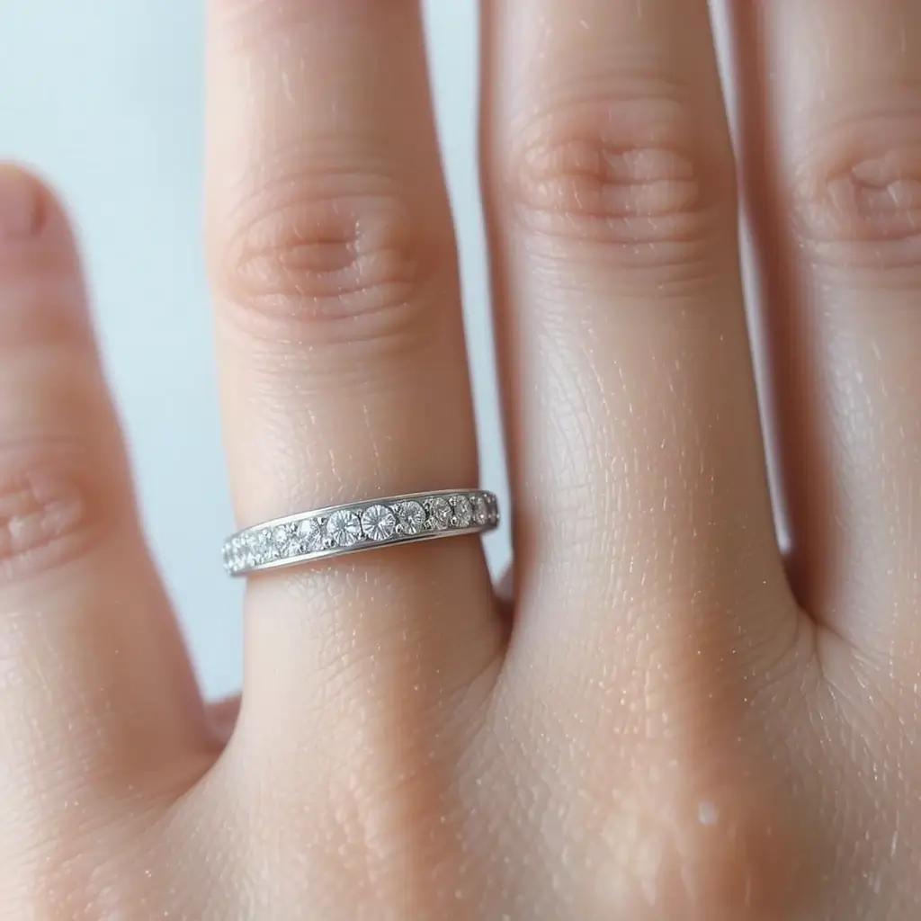 Pave-Set Diamond Band