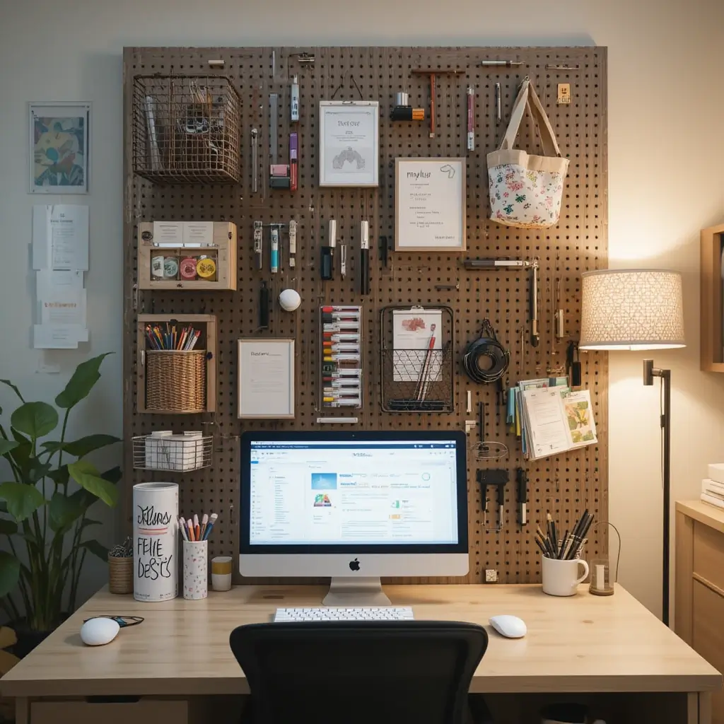 Pegboard Organization Wall