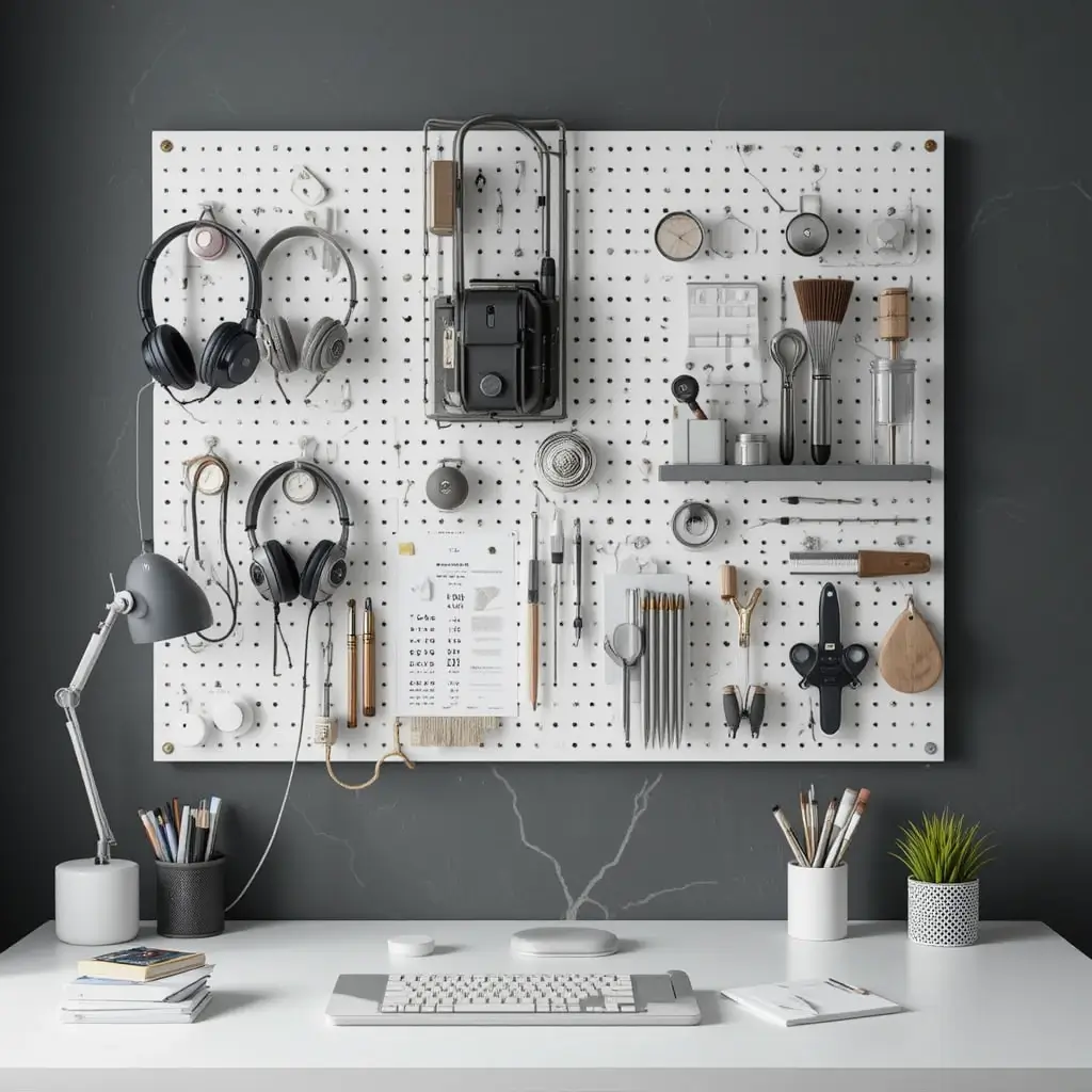Pegboard Organization Wall