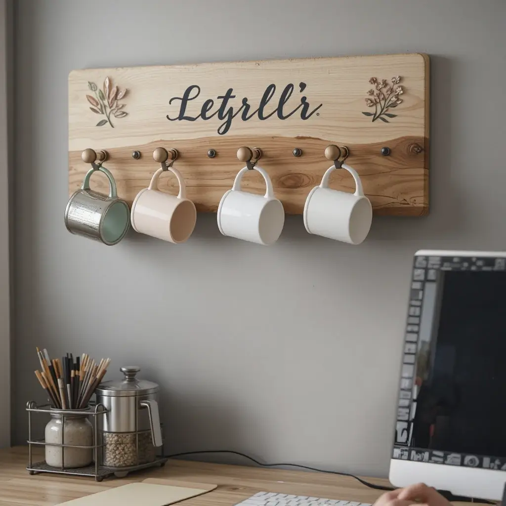 Personalized Mug Rack