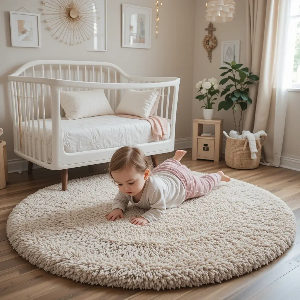 Plush Round Rug